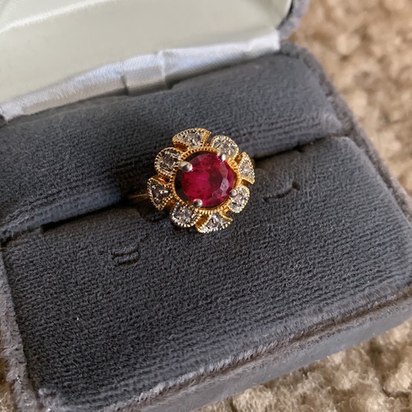 Faux Ruby Ring - Picture 3 of 5